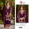 Bilqis B 215 A To D Velvet With Embroidery Pakistani Salwar Suits Suppliers In Surat
